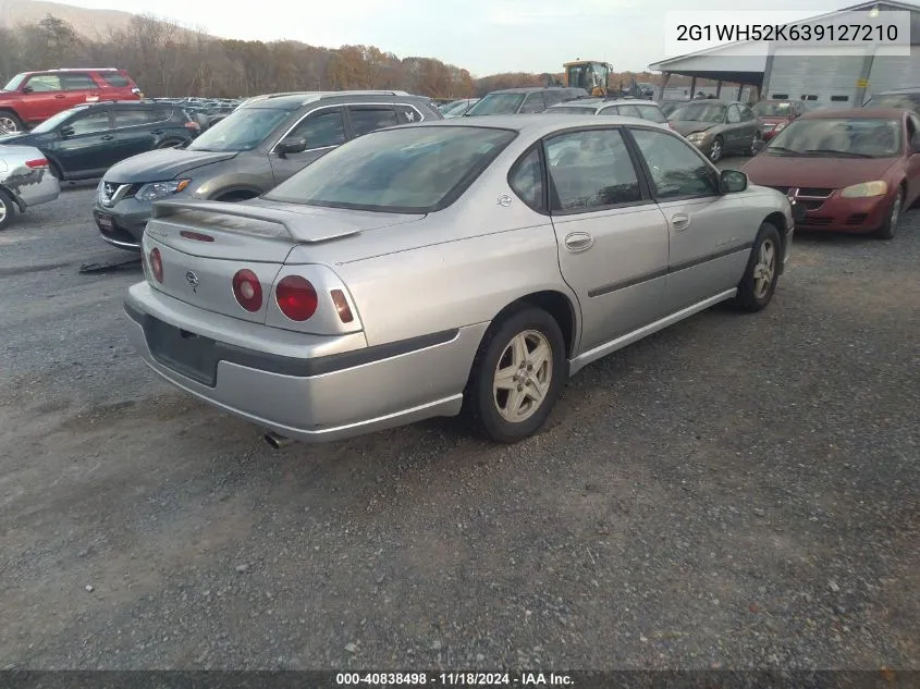 2003 Chevrolet Impala Ls VIN: 2G1WH52K639127210 Lot: 40838498