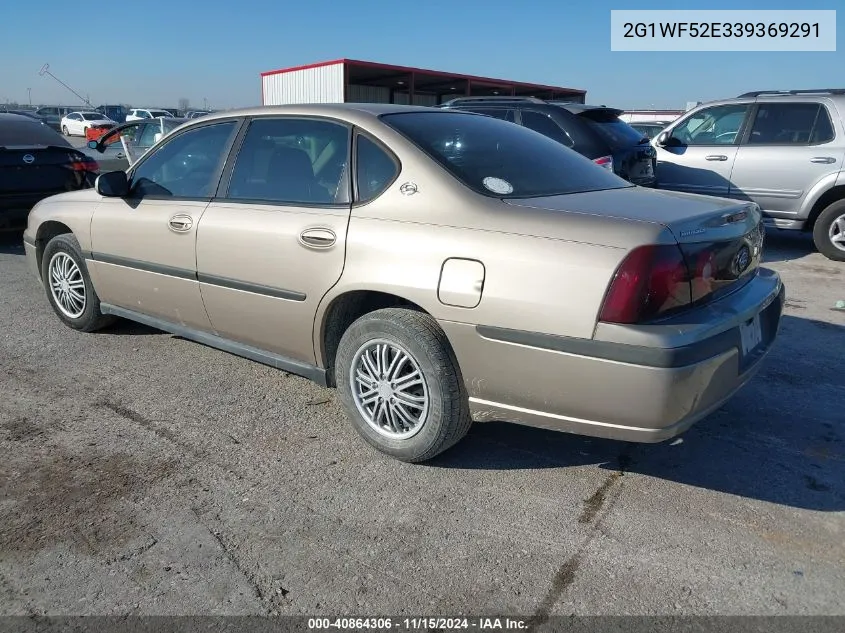 2003 Chevrolet Impala VIN: 2G1WF52E339369291 Lot: 40864306