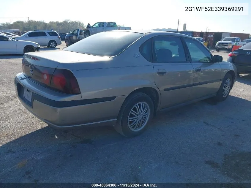 2003 Chevrolet Impala VIN: 2G1WF52E339369291 Lot: 40864306