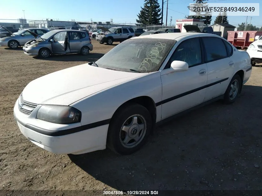 2004 Chevrolet Impala VIN: 2G1WF52E849346249 Lot: 30047806