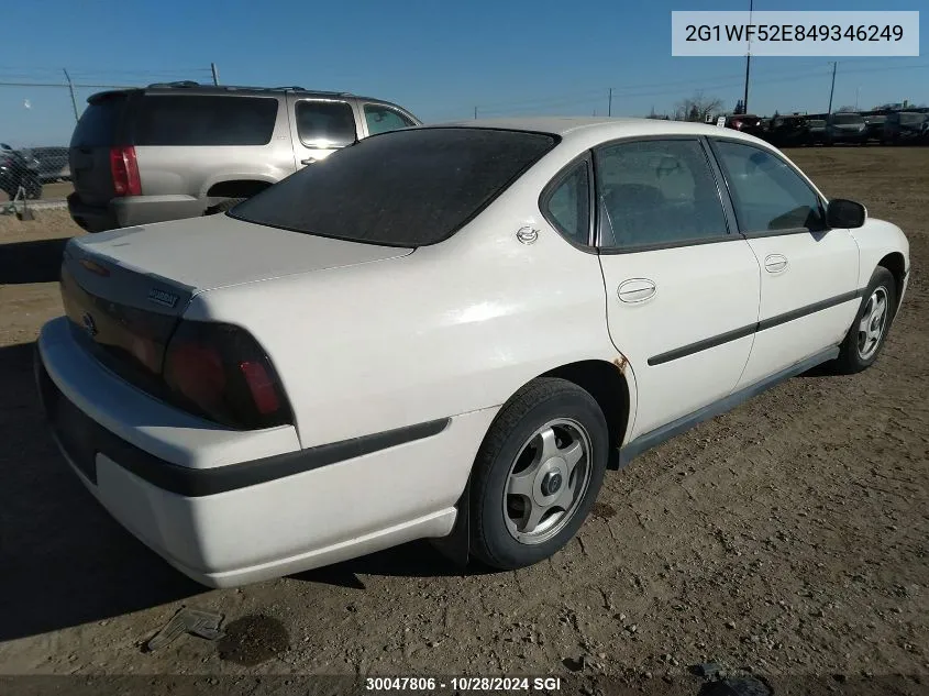 2004 Chevrolet Impala VIN: 2G1WF52E849346249 Lot: 30047806