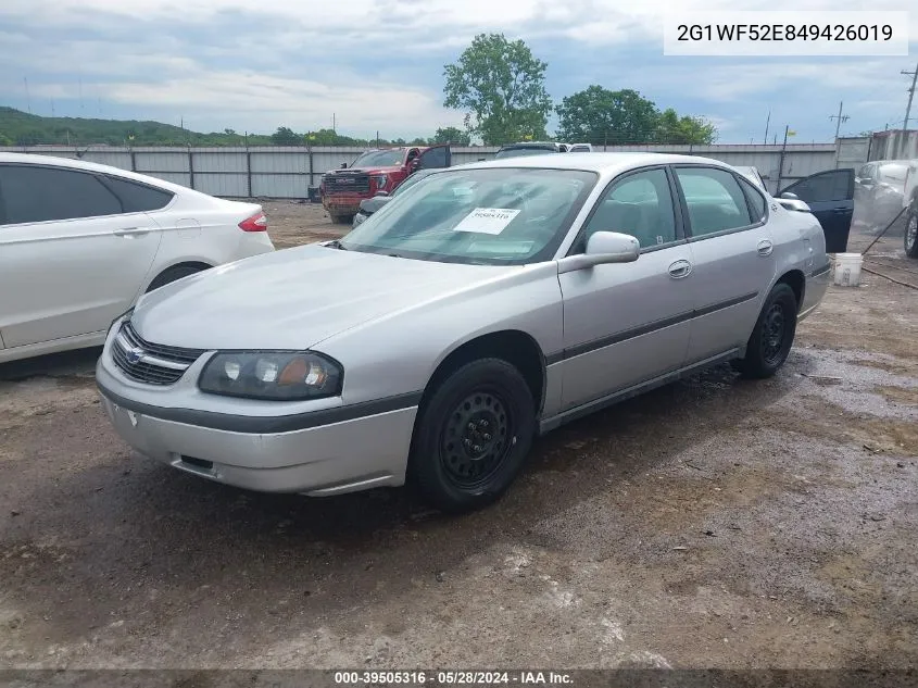 2004 Chevrolet Impala VIN: 2G1WF52E849426019 Lot: 39505316