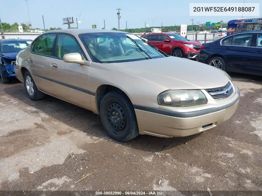 2004 Chevrolet Impala VIN: 2G1WF52E649188087 Lot: 39552990