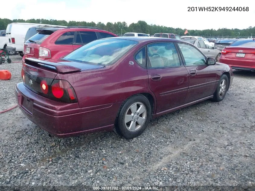 2G1WH52K949244068 2004 Chevrolet Impala Ls