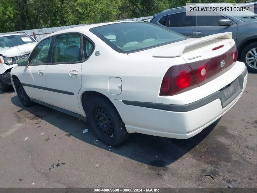 2004 Chevrolet Impala VIN: 2G1WF52E549103854 Lot: 40069690