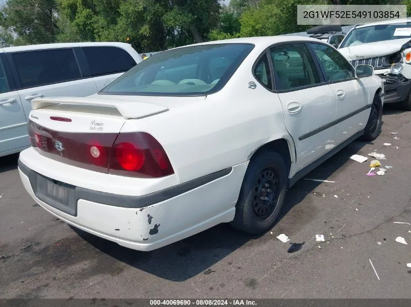 2004 Chevrolet Impala VIN: 2G1WF52E549103854 Lot: 40069690