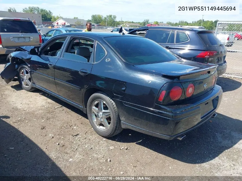 2004 Chevrolet Impala Ss Supercharged VIN: 2G1WP551149445694 Lot: 40222716