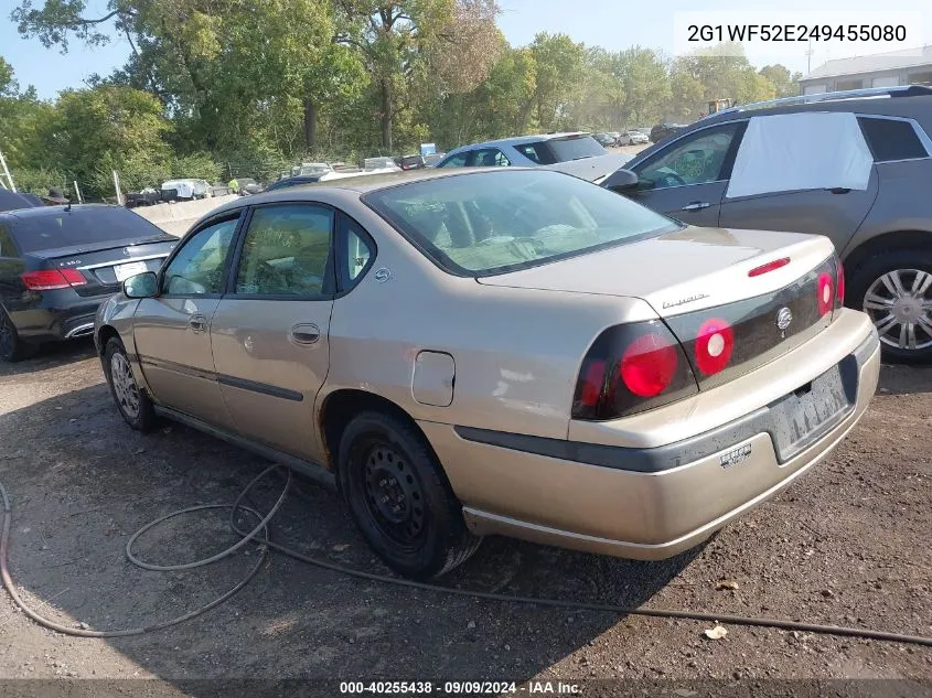 2004 Chevrolet Impala VIN: 2G1WF52E249455080 Lot: 40255438