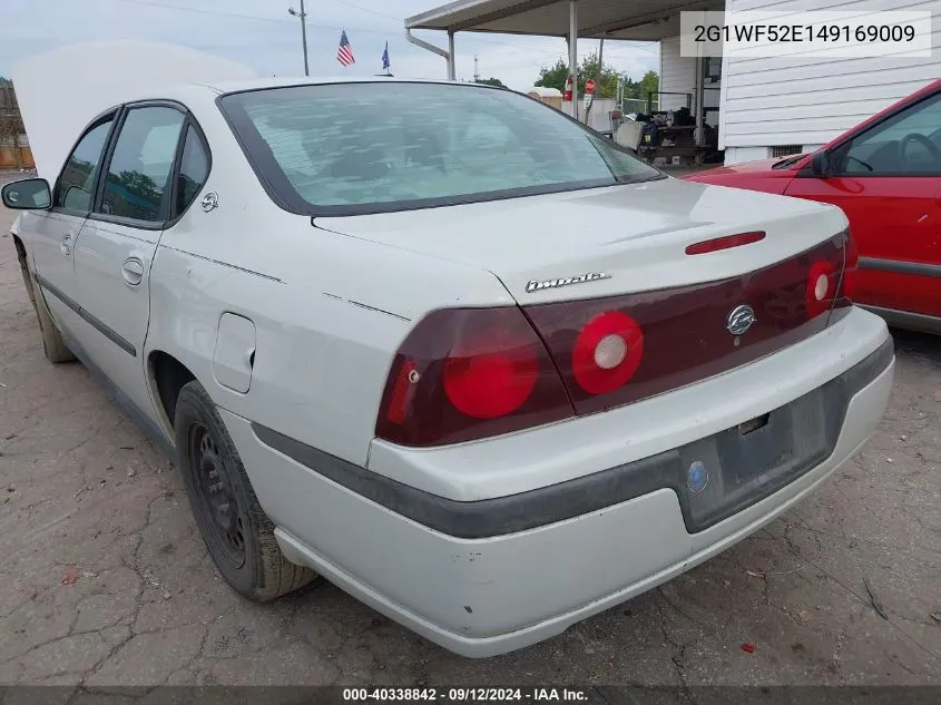 2004 Chevrolet Impala VIN: 2G1WF52E149169009 Lot: 40338842