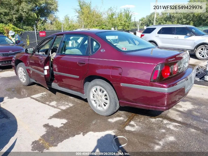 2G1WF52E549429976 2004 Chevrolet Impala