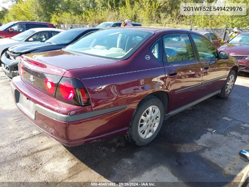 2004 Chevrolet Impala VIN: 2G1WF52E549429976 Lot: 40451492