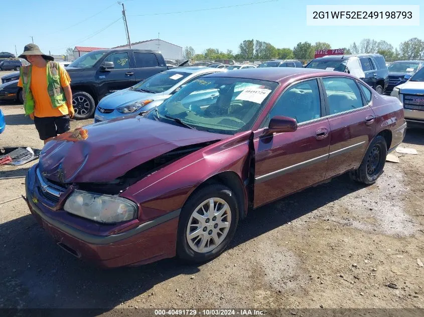 2004 Chevrolet Impala VIN: 2G1WF52E249198793 Lot: 40491729