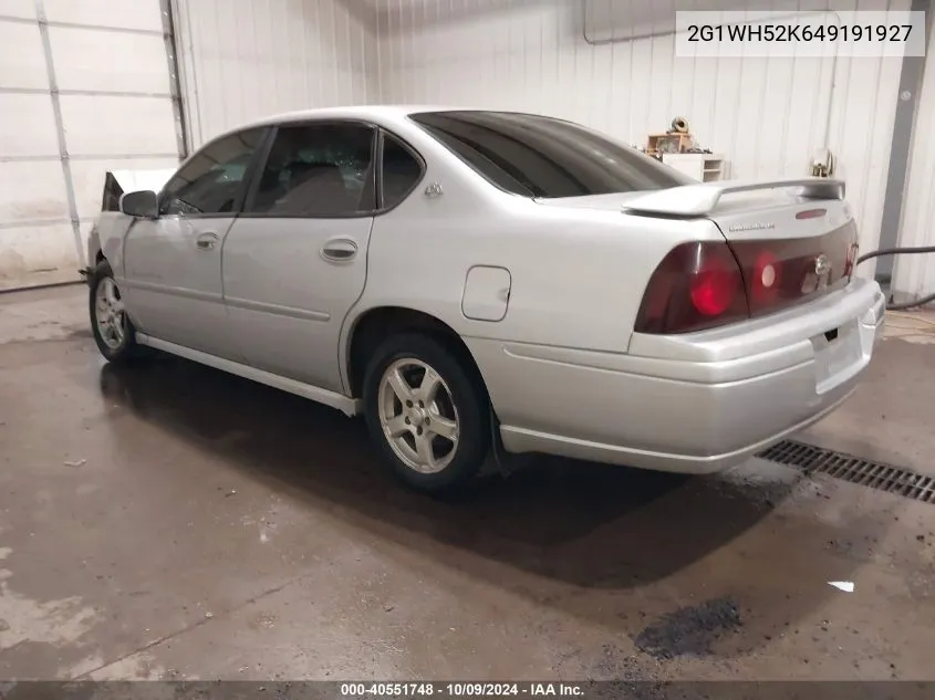 2004 Chevrolet Impala Ls VIN: 2G1WH52K649191927 Lot: 40551748