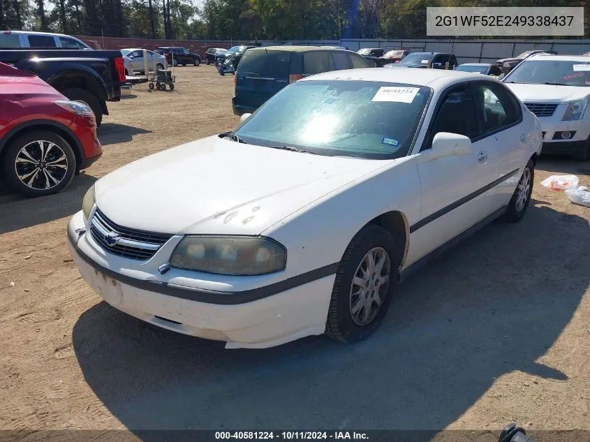 2004 Chevrolet Impala VIN: 2G1WF52E249338437 Lot: 40581224