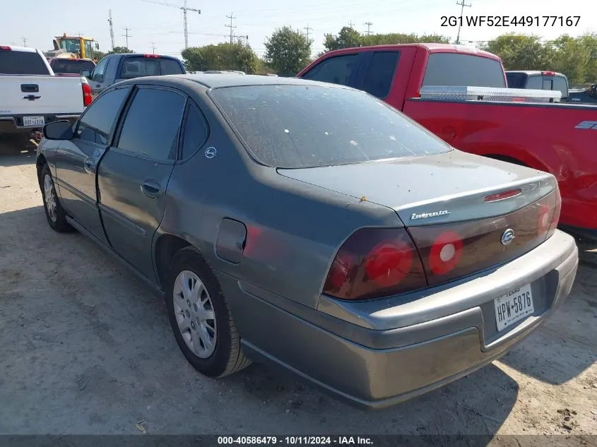 2004 Chevrolet Impala VIN: 2G1WF52E449177167 Lot: 40586479