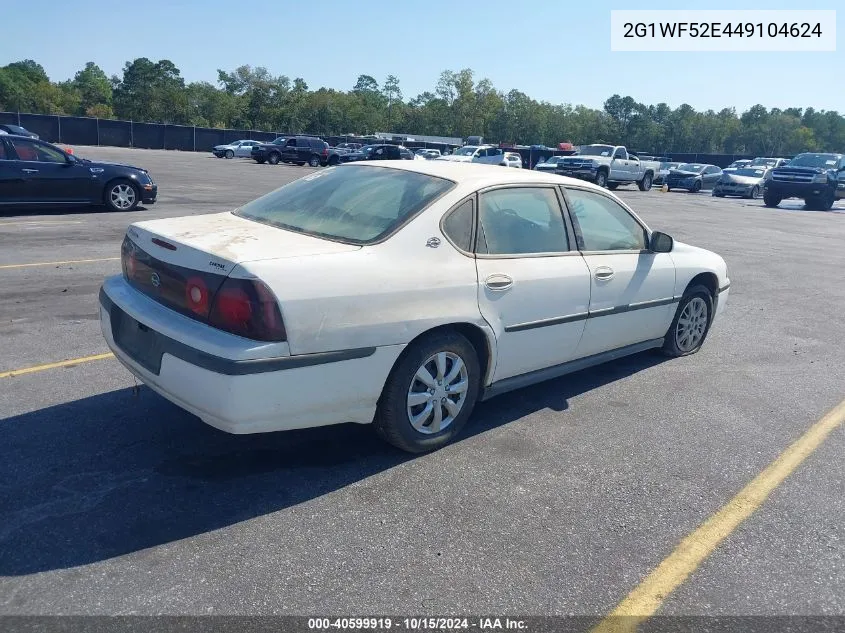 2004 Chevrolet Impala VIN: 2G1WF52E449104624 Lot: 40599919