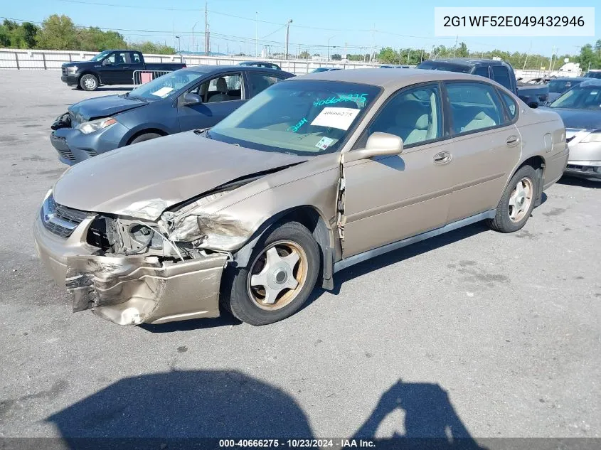 2004 Chevrolet Impala VIN: 2G1WF52E049432946 Lot: 40666275