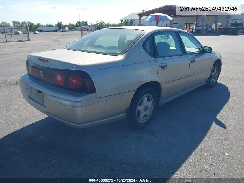 2004 Chevrolet Impala VIN: 2G1WF52E049432946 Lot: 40666275