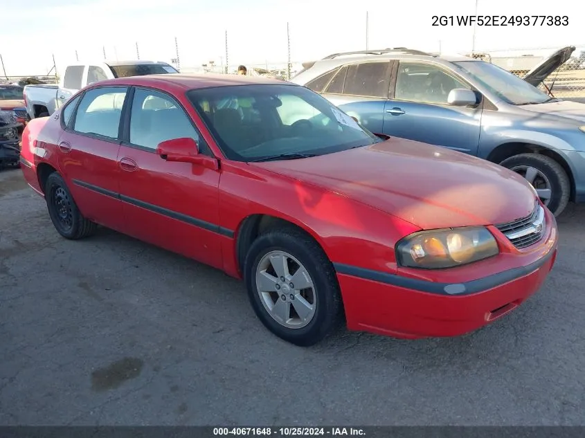 2G1WF52E249377383 2004 Chevrolet Impala