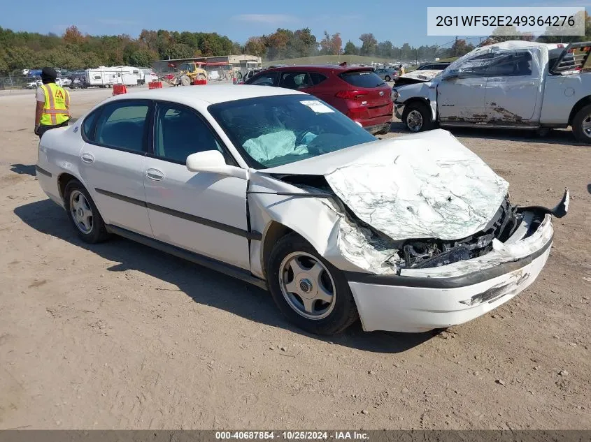 2004 Chevrolet Impala VIN: 2G1WF52E249364276 Lot: 40687854