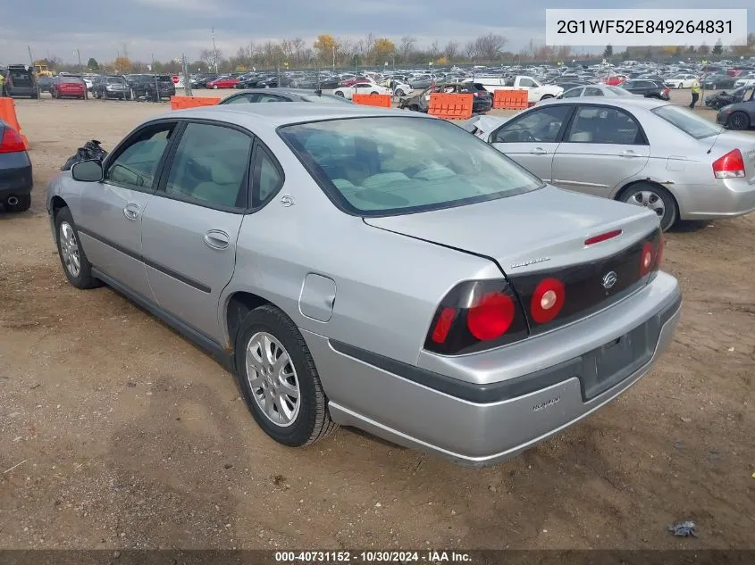 2004 Chevrolet Impala VIN: 2G1WF52E849264831 Lot: 40731152