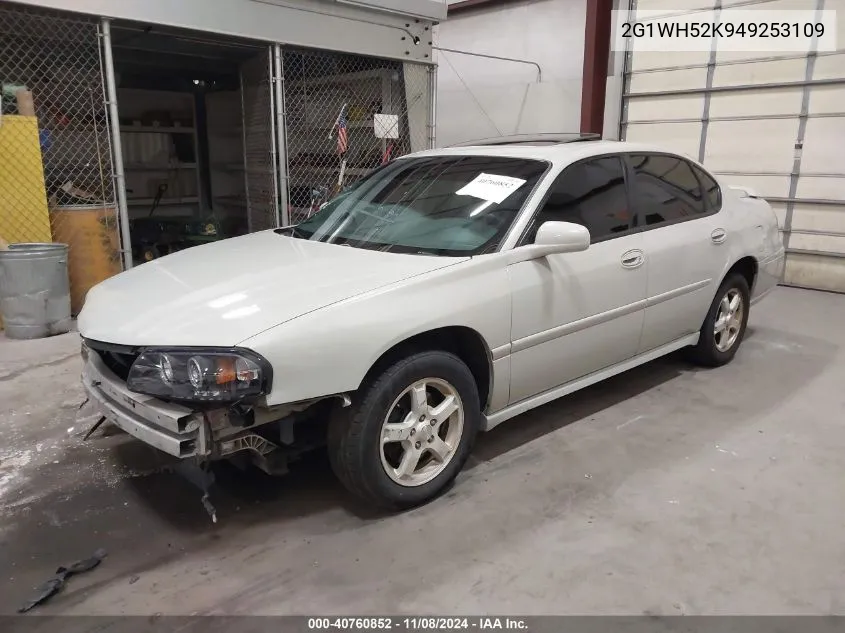 2004 Chevrolet Impala Ls VIN: 2G1WH52K949253109 Lot: 40760852