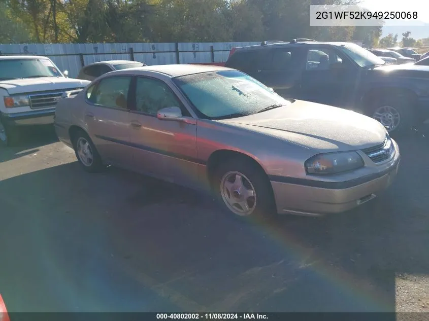 2004 Chevrolet Impala VIN: 2G1WF52K949250068 Lot: 40802002