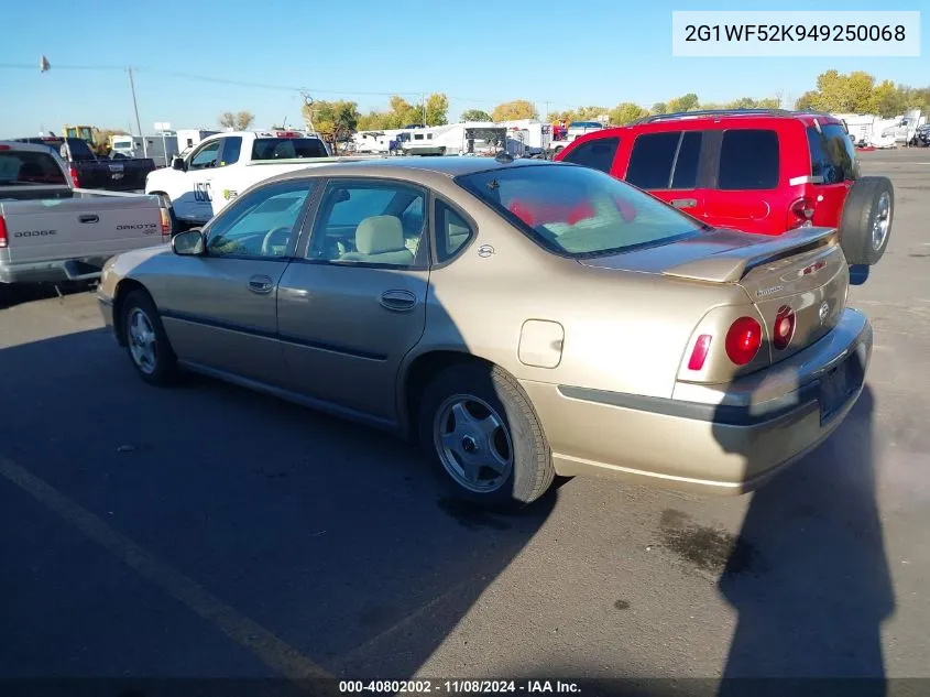 2004 Chevrolet Impala VIN: 2G1WF52K949250068 Lot: 40802002