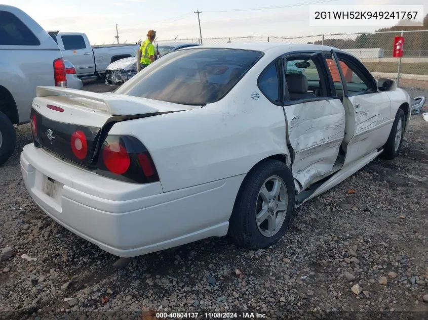 2004 Chevrolet Impala Ls VIN: 2G1WH52K949241767 Lot: 40804137