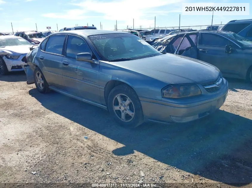 2004 Chevrolet Impala Ls VIN: 2G1WH52K449227811 Lot: 40817317