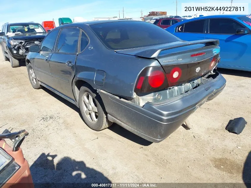 2004 Chevrolet Impala Ls VIN: 2G1WH52K449227811 Lot: 40817317