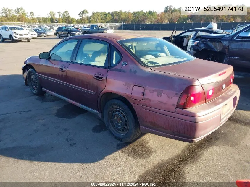 2G1WF52E549174178 2004 Chevrolet Impala