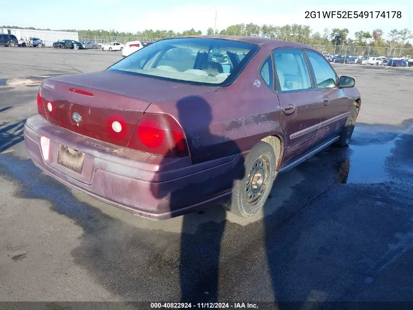 2G1WF52E549174178 2004 Chevrolet Impala