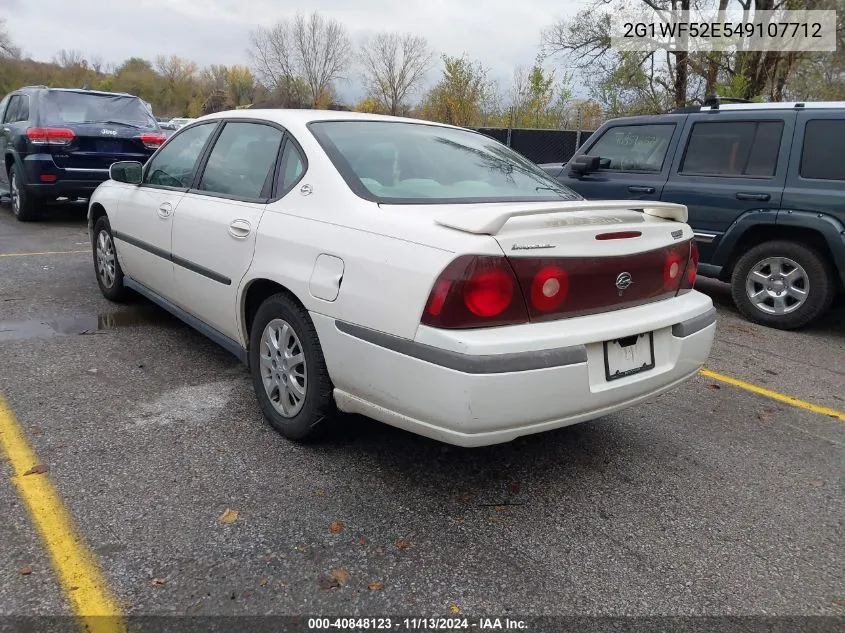 2004 Chevrolet Impala VIN: 2G1WF52E549107712 Lot: 40848123