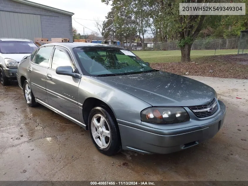 2004 Chevrolet Impala Ls VIN: 2G1WH52K549349304 Lot: 40857455