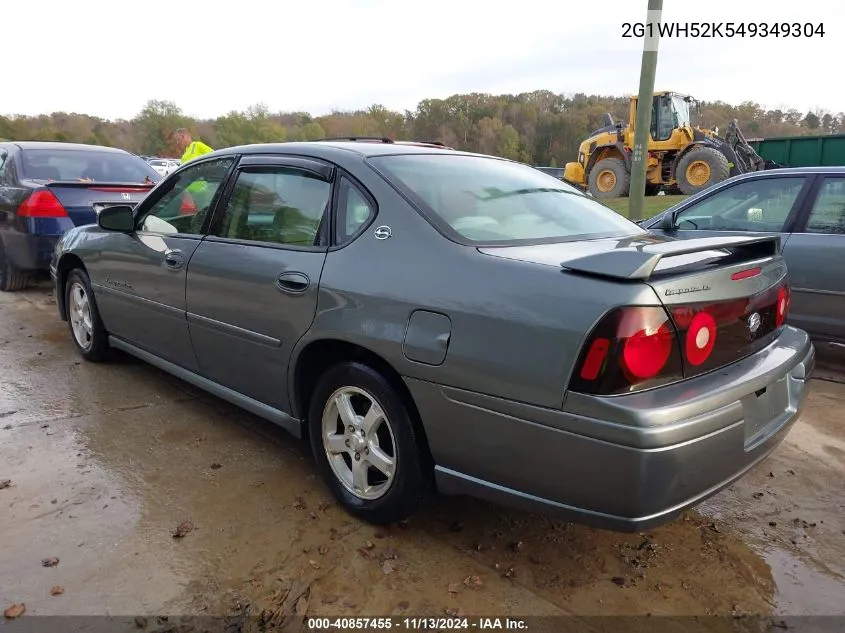 2004 Chevrolet Impala Ls VIN: 2G1WH52K549349304 Lot: 40857455