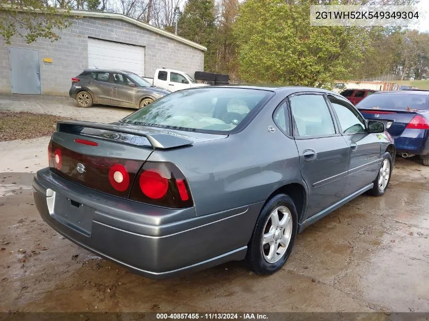 2004 Chevrolet Impala Ls VIN: 2G1WH52K549349304 Lot: 40857455