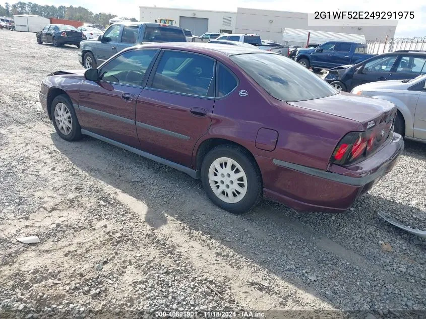 2004 Chevrolet Impala VIN: 2G1WF52E249291975 Lot: 40891901