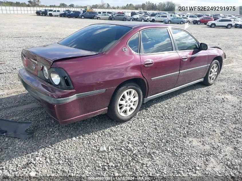 2004 Chevrolet Impala VIN: 2G1WF52E249291975 Lot: 40891901