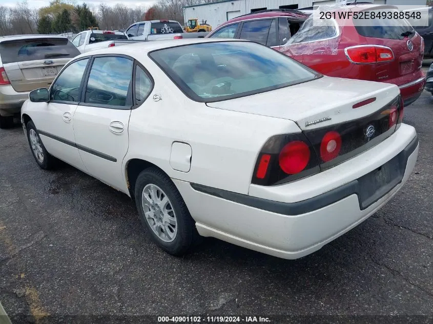 2004 Chevrolet Impala VIN: 2G1WF52E849388548 Lot: 40901102