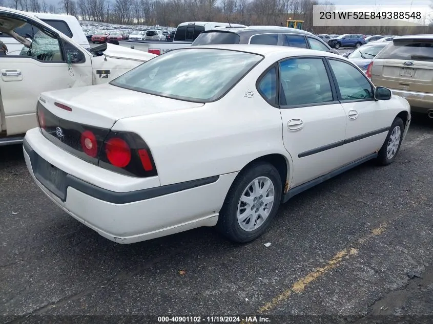 2004 Chevrolet Impala VIN: 2G1WF52E849388548 Lot: 40901102