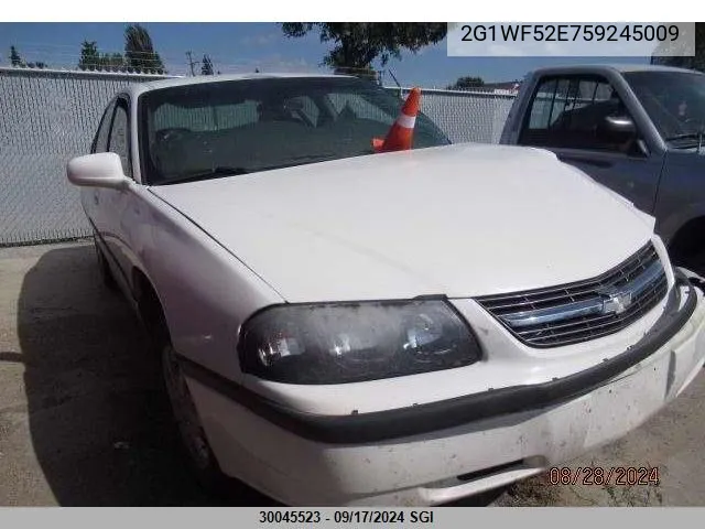 2G1WF52E759245009 2005 Chevrolet Impala