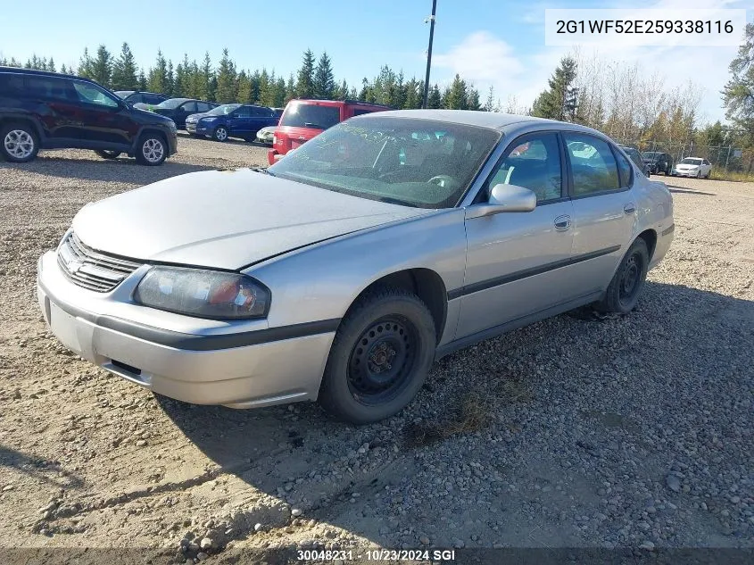 2005 Chevrolet Impala VIN: 2G1WF52E259338116 Lot: 30048231