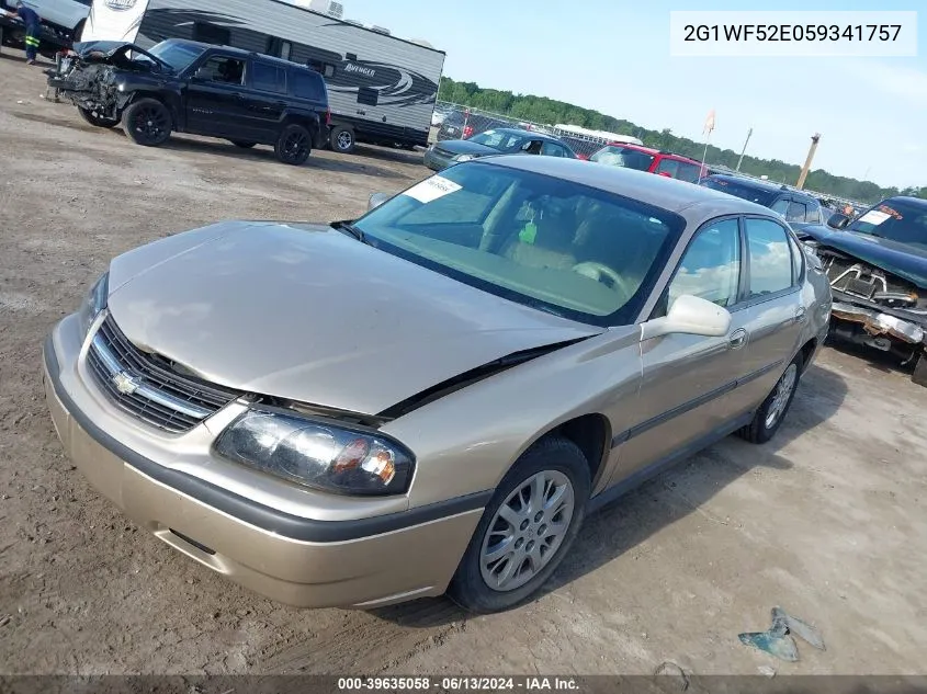 2005 Chevrolet Impala VIN: 2G1WF52E059341757 Lot: 39635058