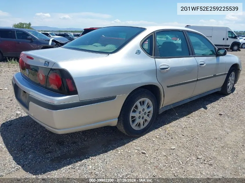 2005 Chevrolet Impala VIN: 2G1WF52E259225539 Lot: 39902200