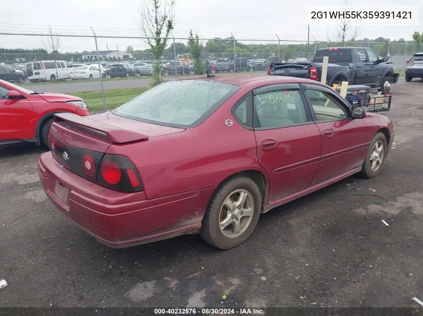 2G1WH55K359391421 2005 Chevrolet Impala Ls