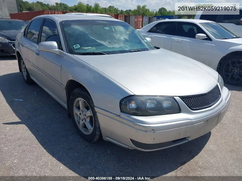 2005 Chevrolet Impala Ls VIN: 2G1WH52K059219075 Lot: 40386158