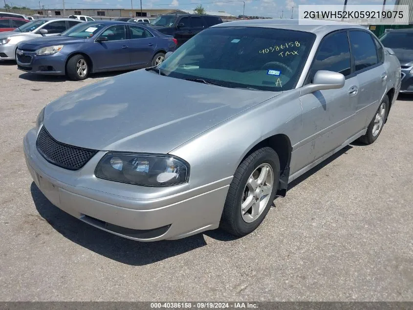 2005 Chevrolet Impala Ls VIN: 2G1WH52K059219075 Lot: 40386158