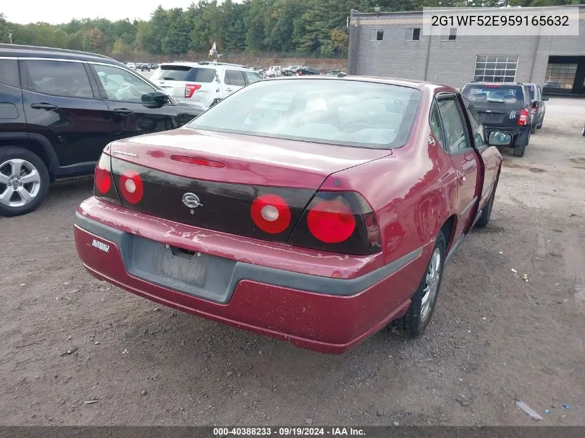 2005 Chevrolet Impala VIN: 2G1WF52E959165632 Lot: 40388233