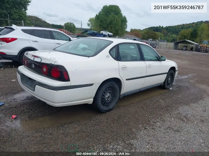 2005 Chevrolet Impala Police VIN: 2G1WF55K359246787 Lot: 40444165